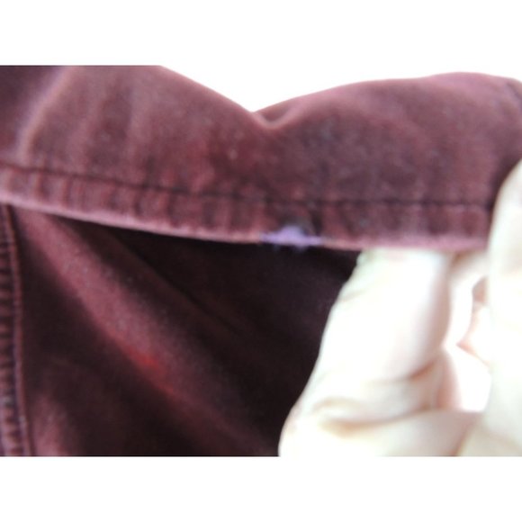 Vintage Eddie Bauer Maroon Velour Jacket Mens XXL Tall - Picture 4 of 5